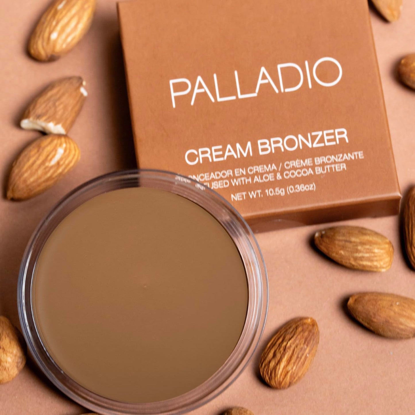 Palladio Cream Bronzer for Face & Skin, Creates a Sun Kissed Glow, Infused with Aloe & Cocoa Butter, Buildable Coverage, Vegan Formula, Cruelty Free Beauty & Personal Care Palladio