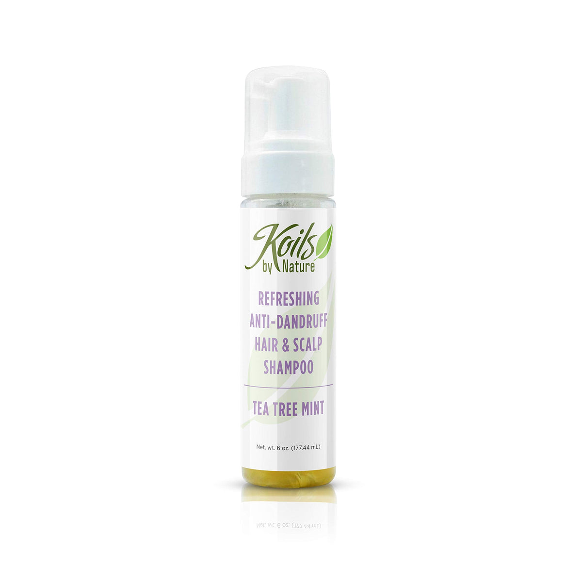 Koils by Nature Refreshing Anti Dandruff Shampoo Tea Tree Mint | 6oz | Relieves Itchy Scalp, Moisturizes Hair & Promotes Hair Growth Beauty & Personal Care Koils by Nature