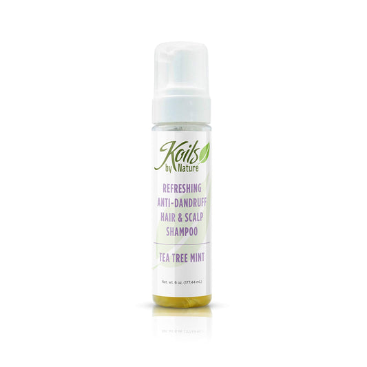 Koils by Nature Refreshing Anti Dandruff Shampoo Tea Tree Mint | 6oz | Relieves Itchy Scalp, Moisturizes Hair & Promotes Hair Growth Beauty & Personal Care Koils by Nature