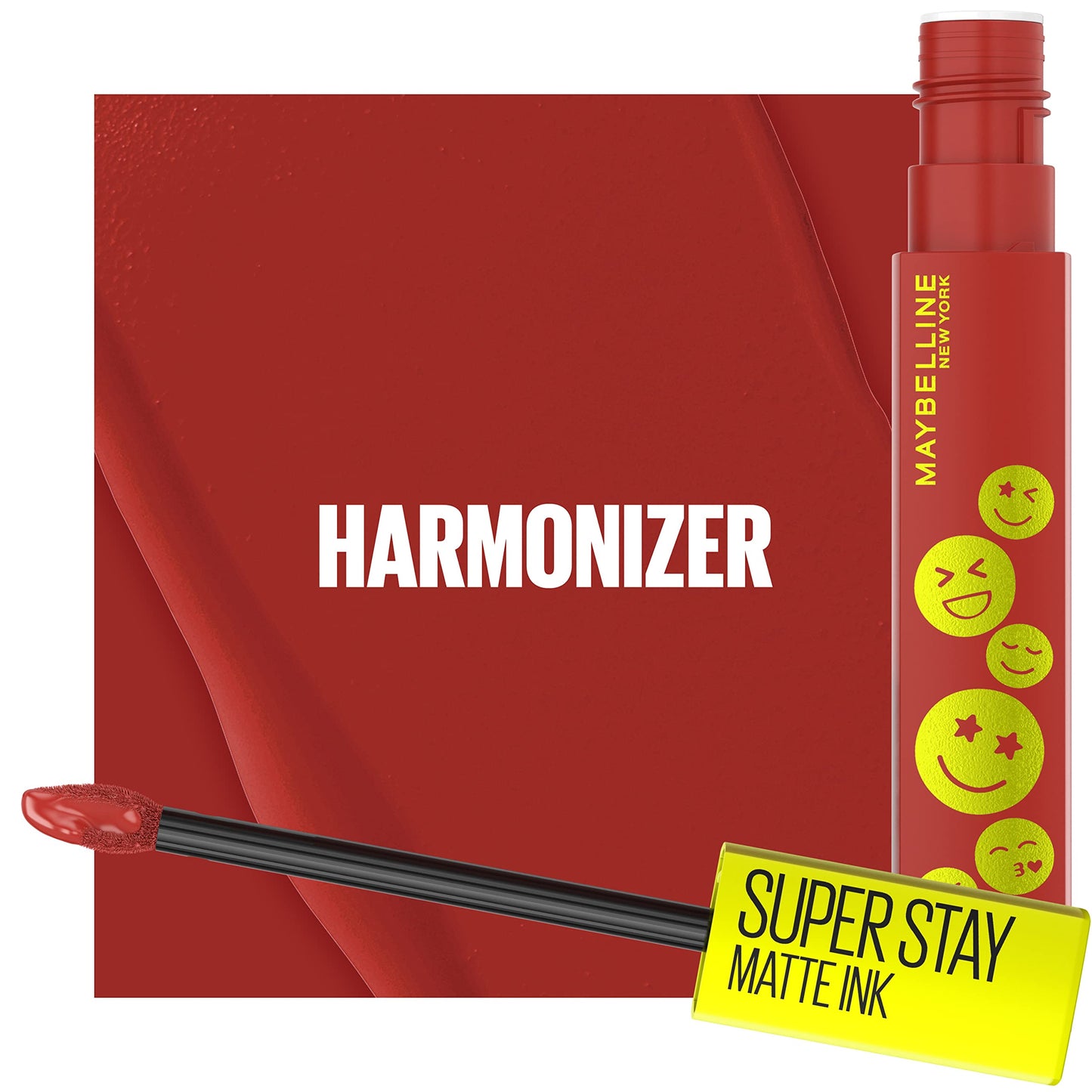 Maybelline Super Stay Matte Ink Liquid Lip Color, Moodmakers Lipstick Collection, Long Lasting, Transfer Proof Lip Makeup, Harmonizer, Red Brown, 1 Beauty & Personal Care MAYBELLINE