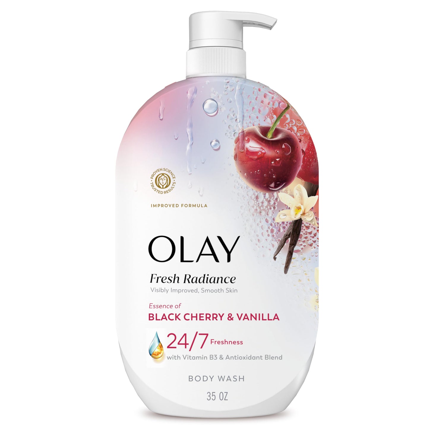 Olay Body Wash for Women, Fresh Radiance, 24/7 Skin-Loving Freshness, Visibly Radiant, Plant Based Cleansers, Vitamin B3 & Antioxidant Blend, For All Beauty & Personal Care Olay