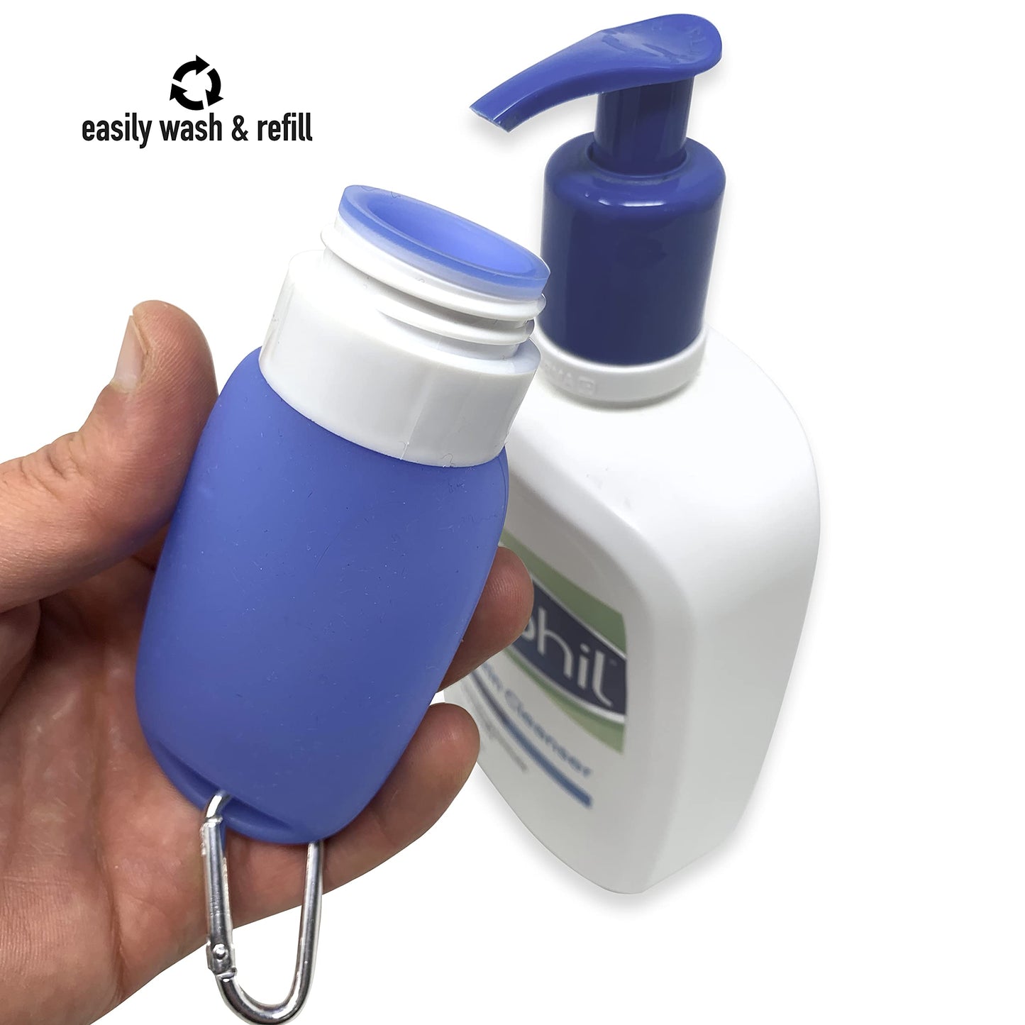 Cruise On Silicone Travel Bottle Set, TSA Approved, Leak-Proof Squeeze Bottles for Shampoo, Lotion & Liquids (2 oz & 1.4 oz), Refillable Containers Beauty & Personal Care Cruise On