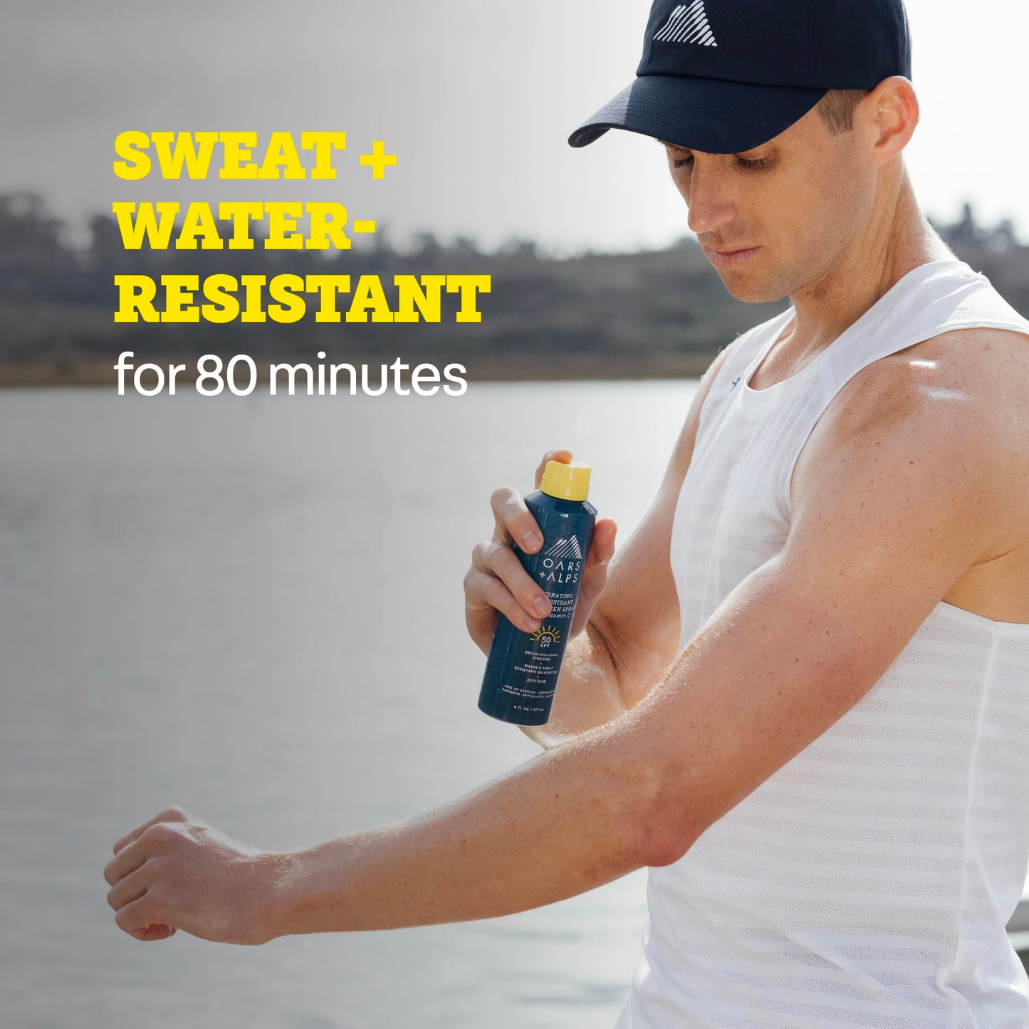 Oars + Alps Sunscreen Spray for Face & Body Spray Sunscreen Infused with Vitamin C & Antioxidants, No White Residue, Water & Sweat Resistant, All Skin Beauty & Personal Care Oars + Alps
