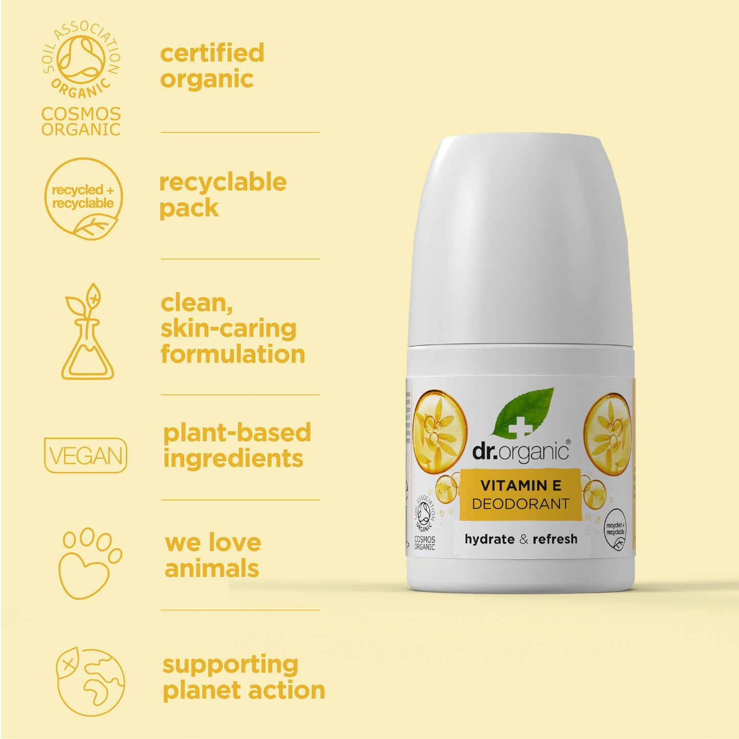 DR. ORGANIC Vitamin E Roll-On 50ml Beauty and Personal Care Dr. Organic