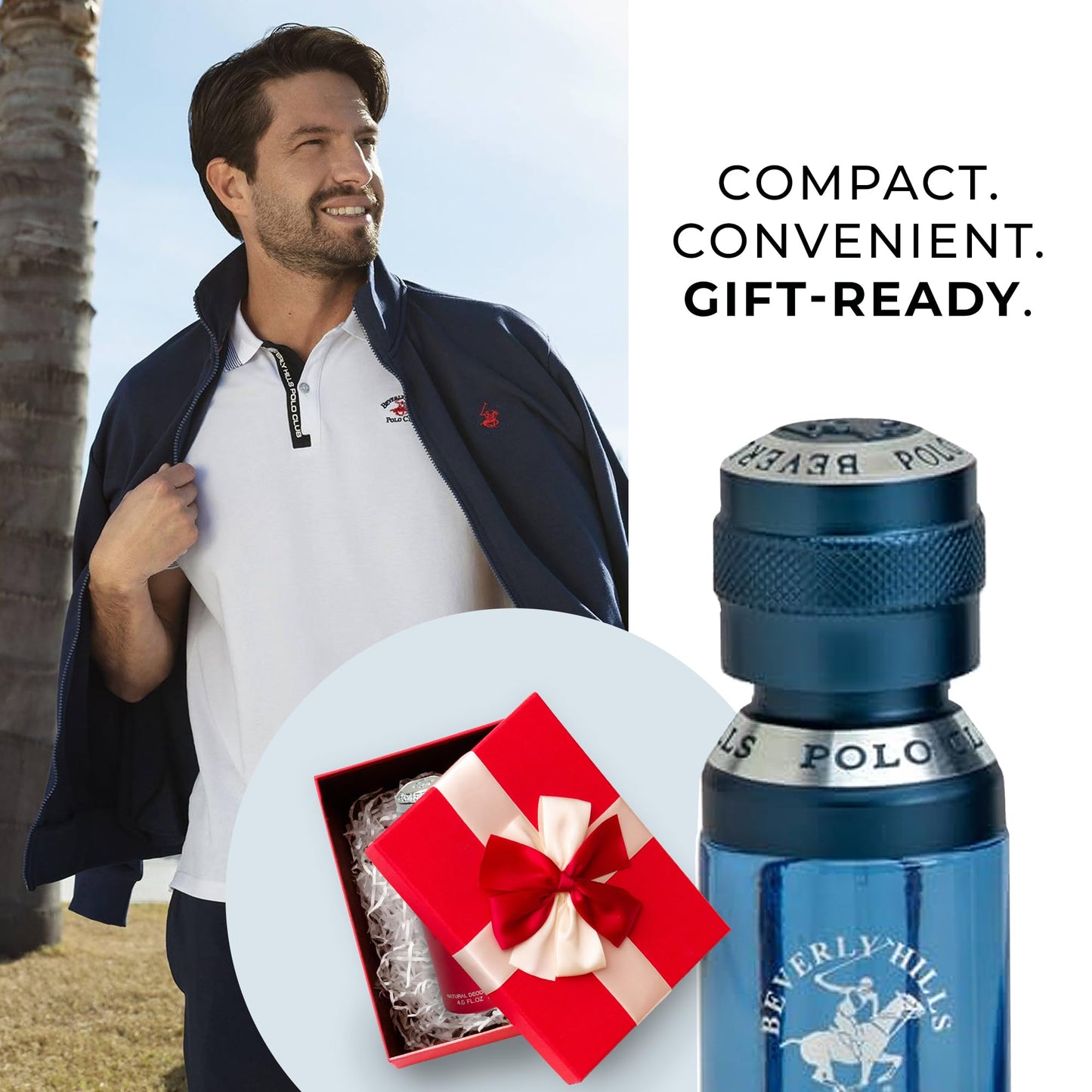 Beverly Hills Polo Club BHPC Men's Aqua Eau De Toilette Bonus Pack - 1.7oz EDT & Portable Travel Spray for Everyday Freshness Beauty & Personal Care Beverly Hills Polo Club