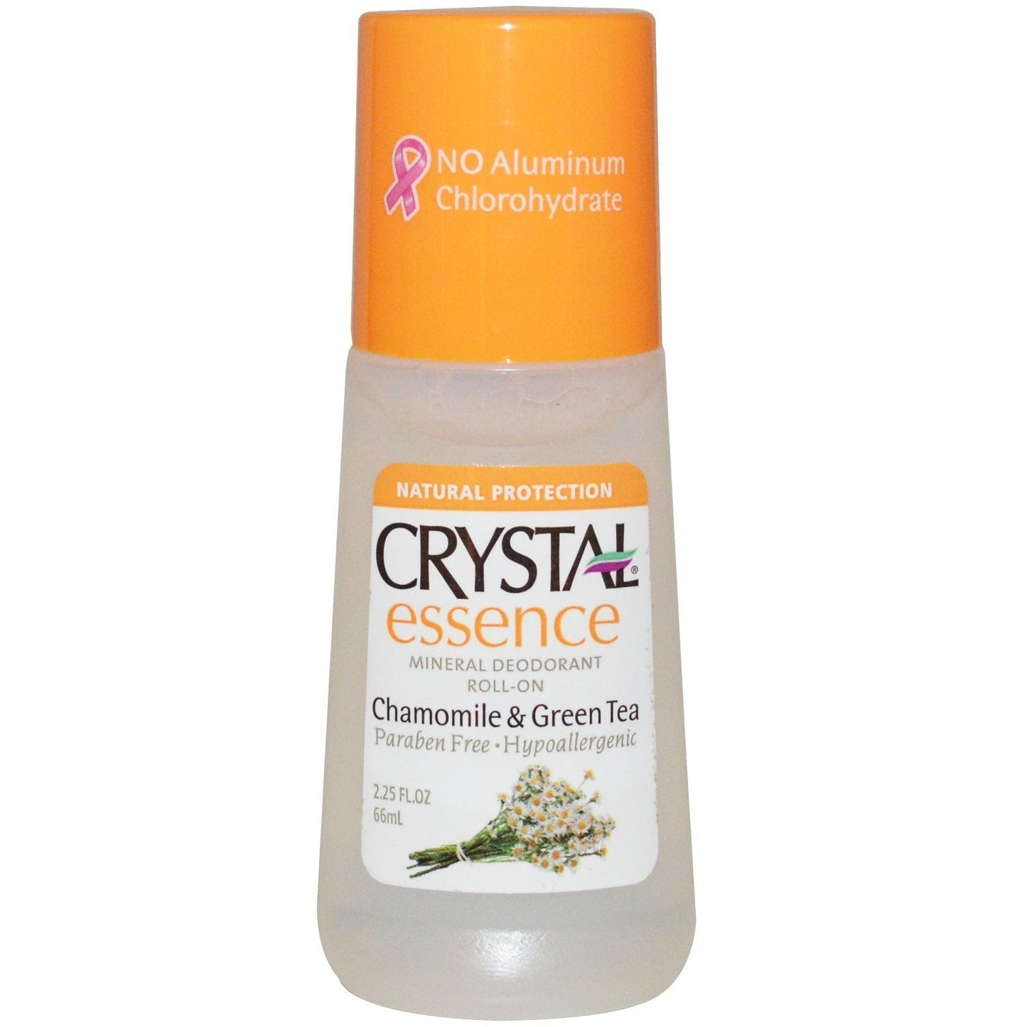 Crystal Deodorant Essence Roll-On 2.25oz Chamomile/Green Tea (2 Pack) Beauty and Personal Care Crystal Essence