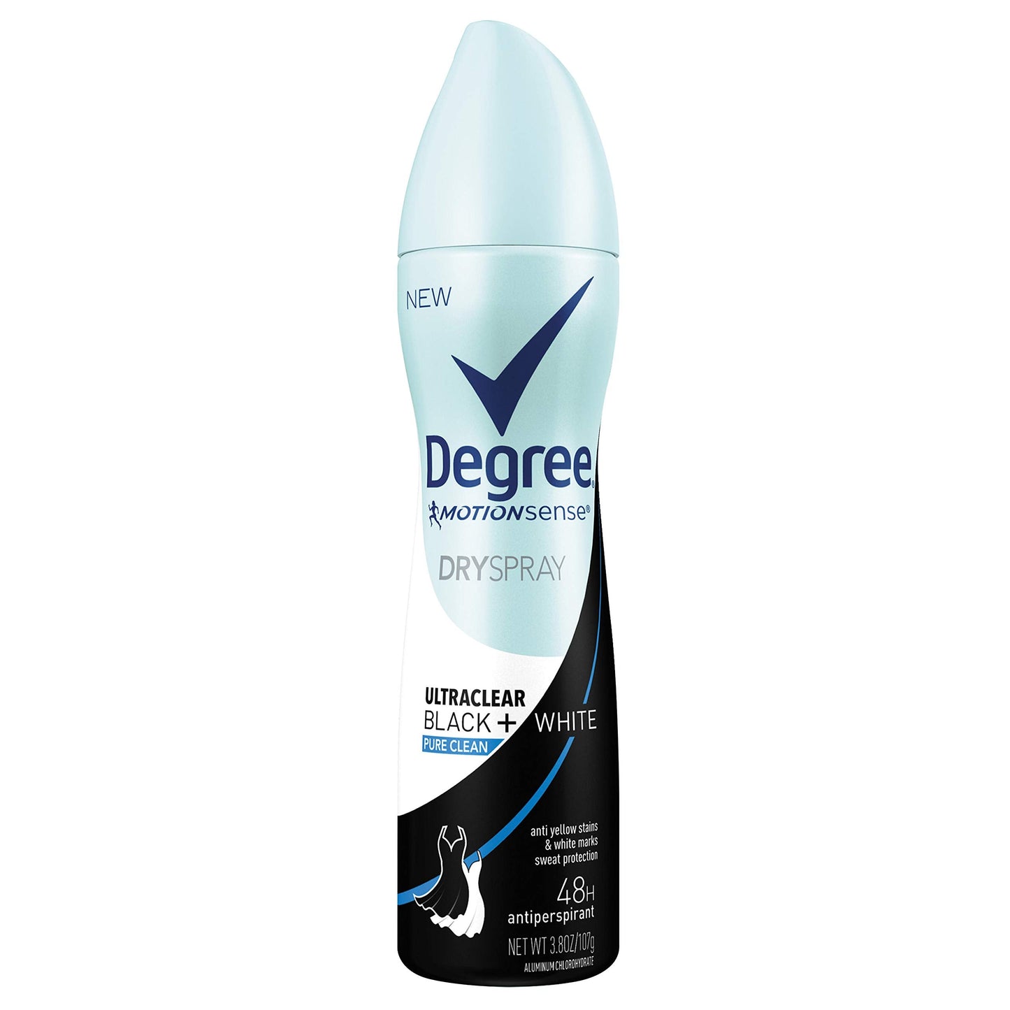 Degree UltraClear Antiperspirant Dry Spray Protects from Deodorant Stains Pure Clean Deodorant for Women 3.8 oz Beauty and Personal Care Degree