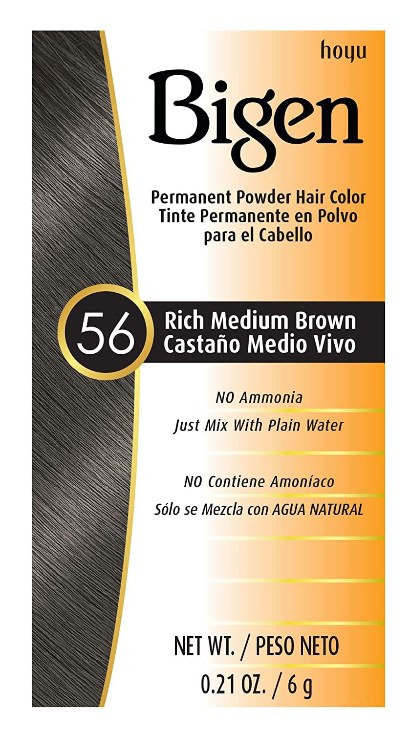 Bigen Permanent Powder Hair Color 56 Medium Brown 1 ea (Pack of 5) Beauty & Personal Care Bigen