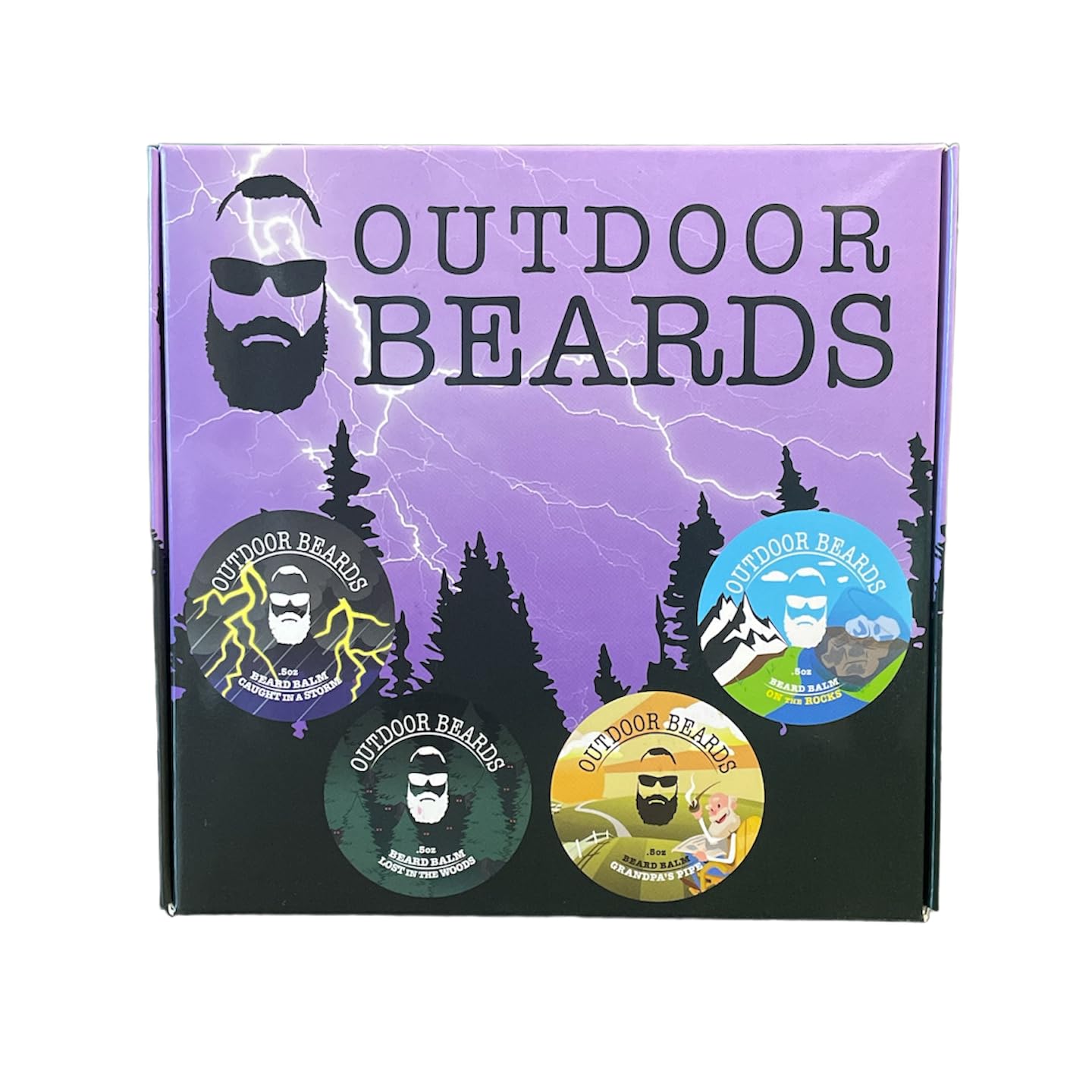 Outdoor Beards Beard Balm - 2 oz Cleansing Balm for Beards Short or Long - Beard Conditioner for Men - Essential Moisturizer for Every Man's Beard Beauty and Personal Care Outdoor Beards