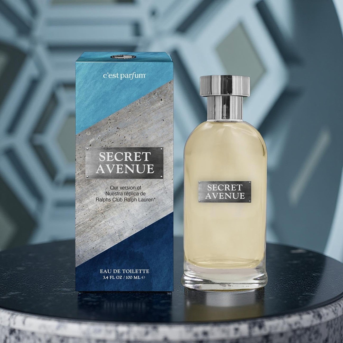Belcam Beauty C'est parfum SECRET AVENUE Eau de Toilette for Men, 3.4 Fl Oz, Notes: Sage, Lavender, Cedar, Vetiver Beauty & Personal Care Belcam Beauty