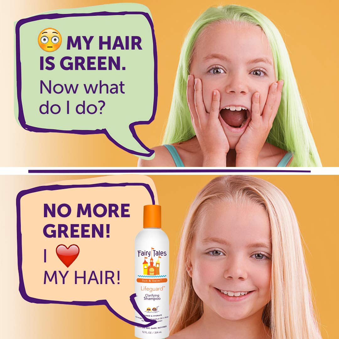 Fairy Tales Sun & Swim Shampoo & Conditioner Liter Duo for Kids - 32oz Each - Chlorine Removal Swim Shampoo Set - Removes Green Pool Tones, Sea Salt Beauty & Personal Care Fairy Tales