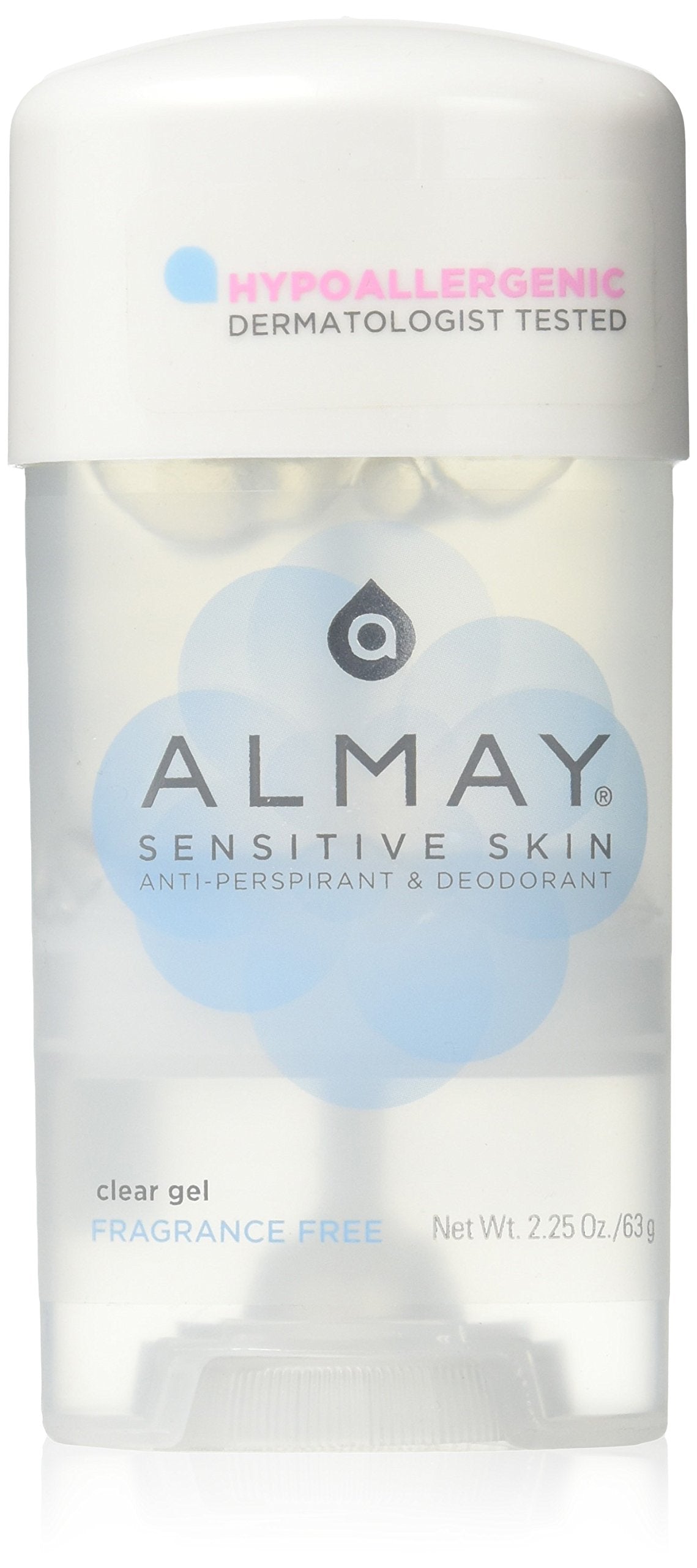 Almay Sensitive Skin Clear Gel, Anti-Perspirant & Deodorant, Fragrance Free, 2.25-Oz Beauty and Personal Care Almay