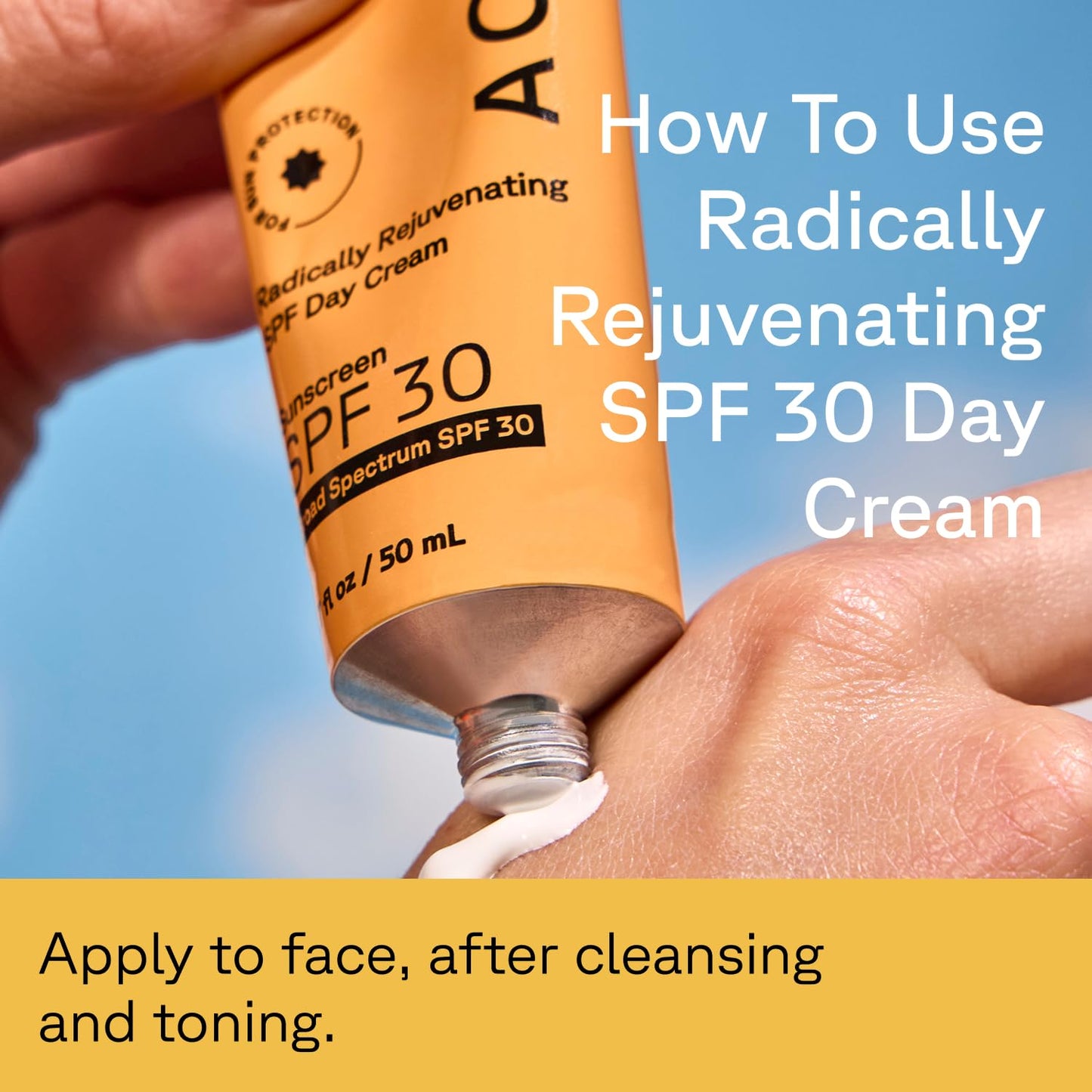 Acure Radically Rejuvenating SPF 30 Day Cream - Face Moisturizer with SPF 30 & Vitamin C, Anti Aging Sunscreen, Hydrating Face Cream, Daily Facial Beauty & Personal Care Acure