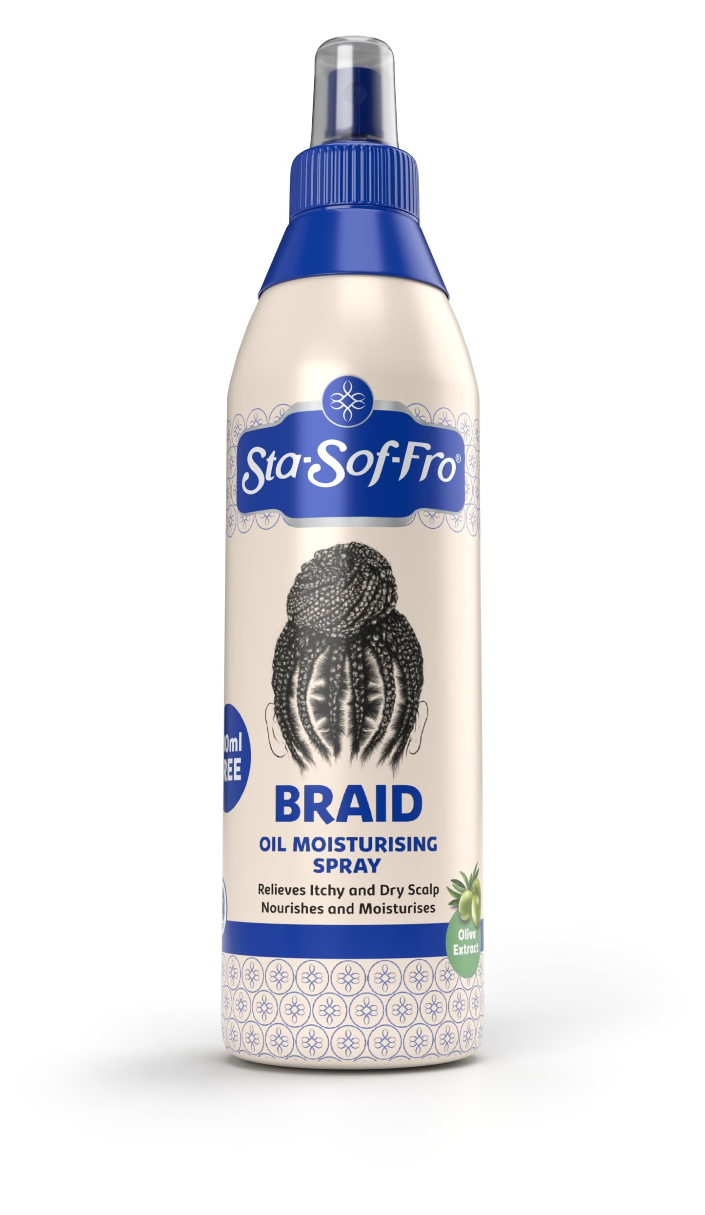 Sta-Sof-Fro BRAID Oil Moisturizing Spray 250mL, Blue Beauty & Personal Care Sta-Sof-Fro