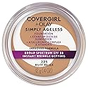 COVERGIRL Simply Ageless Instant Wrinkle Defying Foundation, SPF 28, Hyaluronic Complex & Vitamin C - 225 Buff Beige, Pack of 1 Beauty & Personal Care COVERGIRL