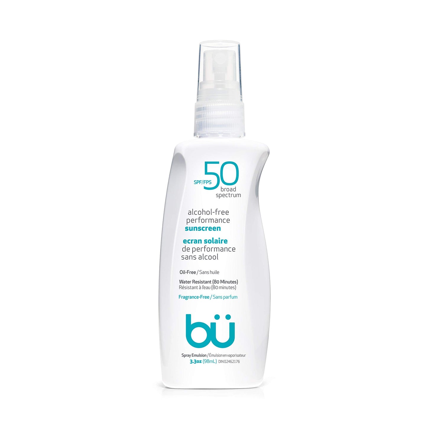 BU SPF 50 Sunscreen Spray 3.3 oz – Face & Body Sunblock for Sensitive Skin, Fragrance-Free, Clear, Non-Greasy, Water-Resistant Protection Beauty & Personal Care bü