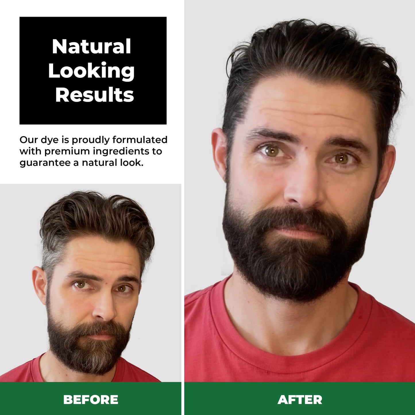 Simpler Men's Hair Color Kit - Full Gray Coverage - Natural Black & Beard Dye - Easy Application for 100% Gray Hair - Natural Black Beauty & Personal Care SIMPLER HAIR COLOR