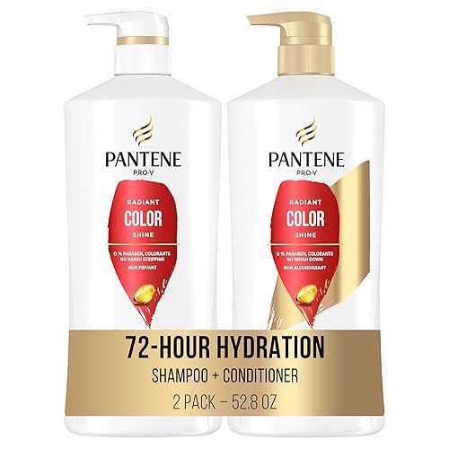Pantene Shampoo, Conditioner and Hair Treatment Set, Radiant Color Shine, Safe for Color-Treated Hair Beauty & Personal Care Pantene