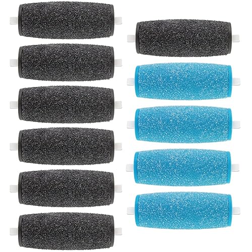 11 Pack Include 7 Extra Coarse & 4 Regular Coarse Replacement Roller Refill Heads Compatible with Amope Pedi Electronic Foot File Beauty & Personal Care PAFOWO