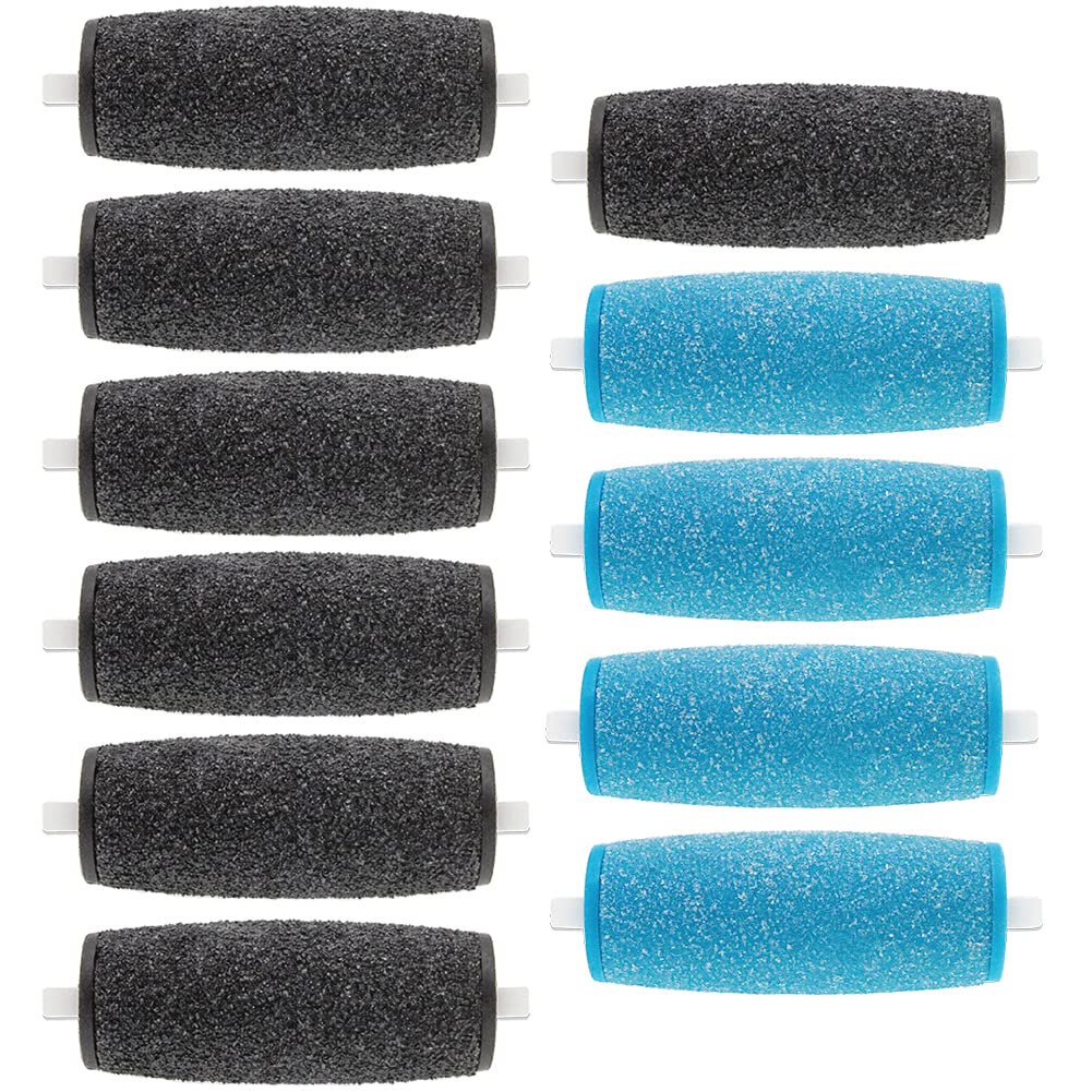 11 Pack Include 7 Extra Coarse & 4 Regular Coarse Replacement Roller Refill Heads Compatible with Amope Pedi Electronic Foot File Beauty & Personal Care PAFOWO