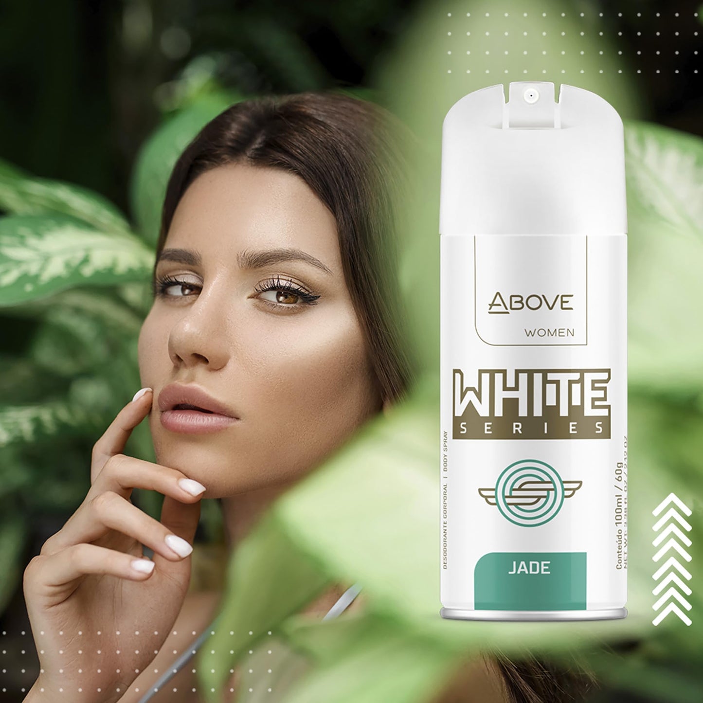 ABOVE White Series Body Spray, Jade, 4 pcs - Deodorant Spray - Masks Perspiration Odors - Long-Lasting Dry Spray - Paraben-Free - Cruelty-Free 2.12 oz Beauty and Personal Care ABOVE