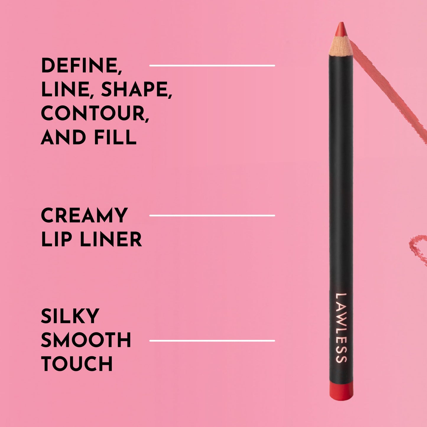 Lawless Women's Forget the Filler Definer-Liner, True Love, Red, 0.04 Ounce Beauty & Personal Care LAWLESS