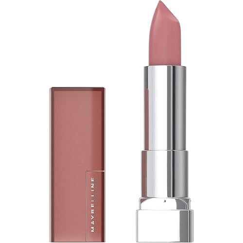 Maybelline Color Sensational Lipstick, Lip Makeup, Matte Finish, Hydrating Lipstick, Nude, Pink, Red, Plum Lip Color, Peach Buff, 0.15 oz; (Packaging Beauty & Personal Care MAYBELLINE