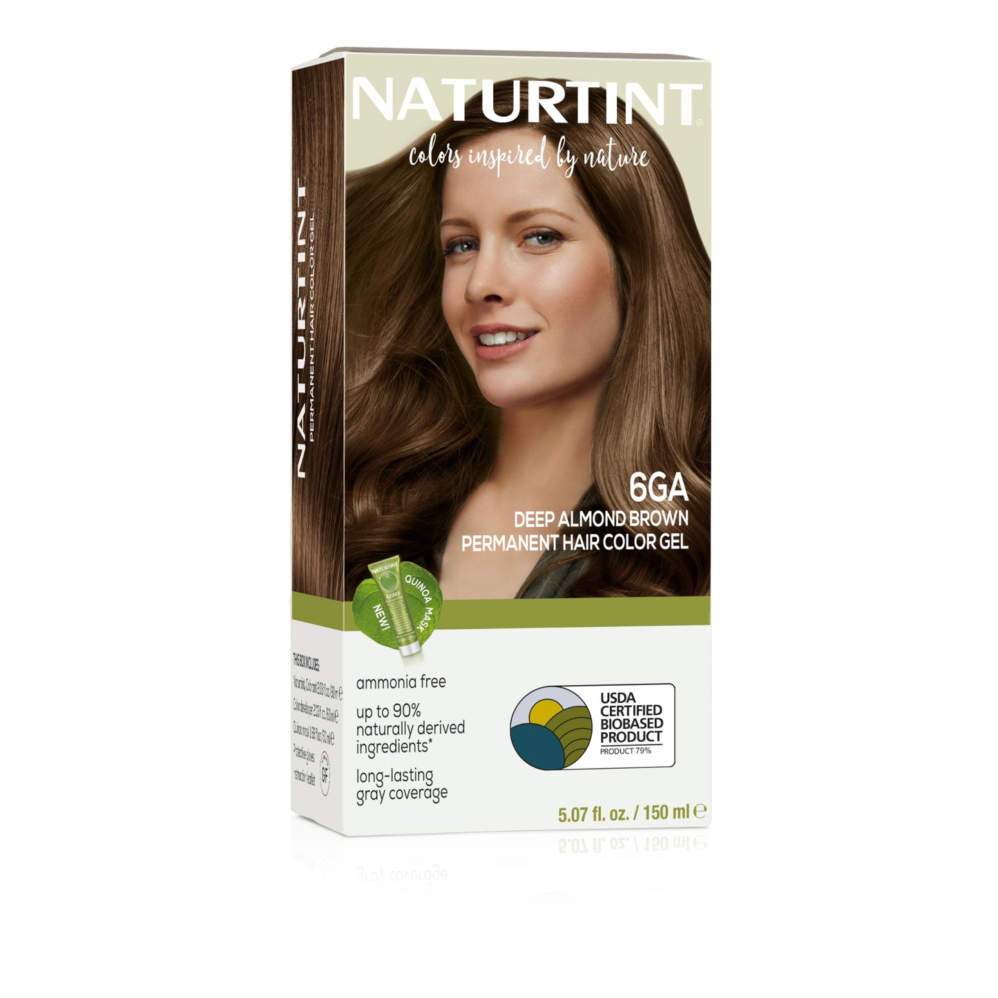 Naturtint 6GA Deep Almond Brown Permanent Hair Color (Pack of 1), Ammonia Free, Vegan, Cruelty Free, up to 100% Gray Coverage, Long Lasting Results Beauty & Personal Care Naturtint