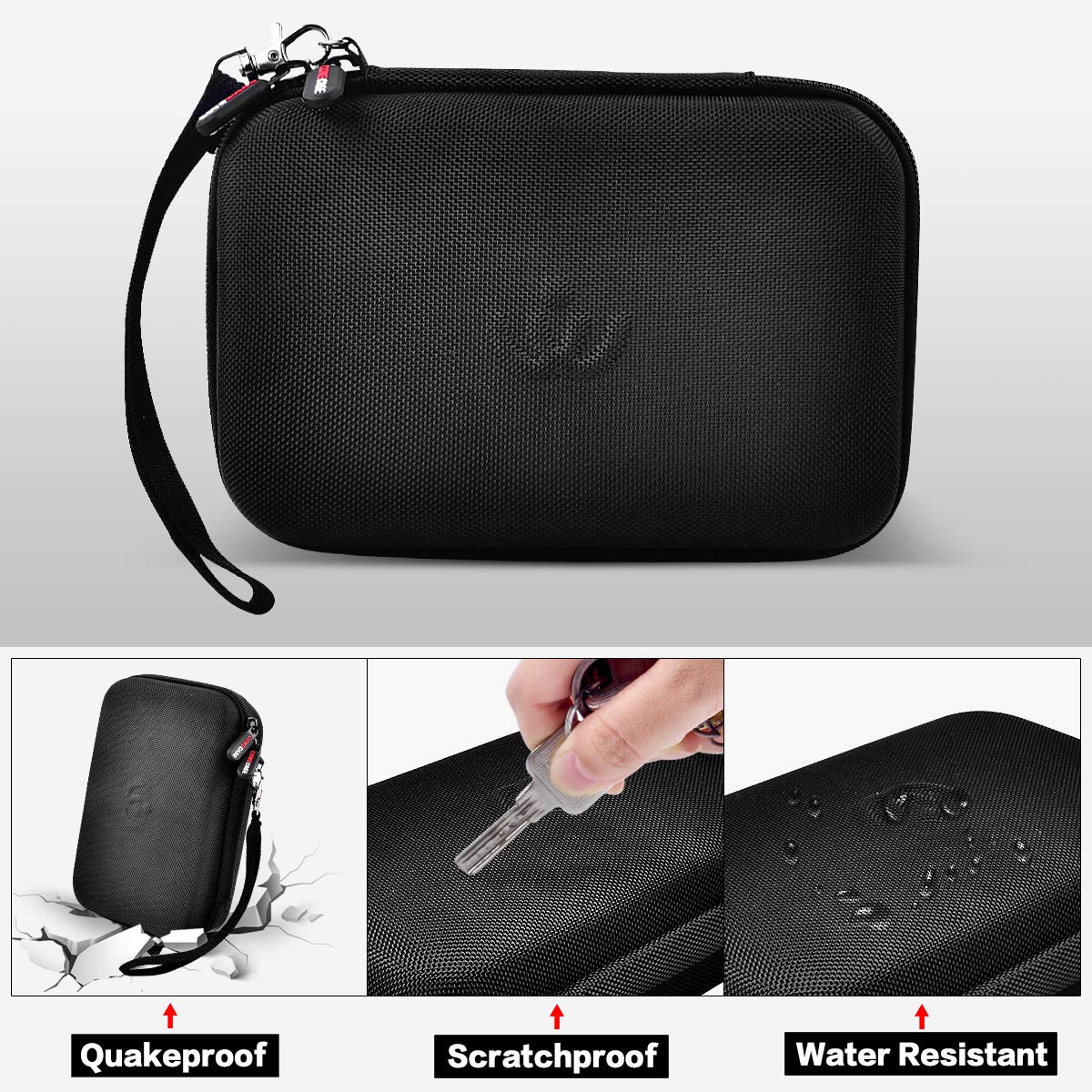 Case for Andis Professional T-Outliner Beard & Hair Trimmer, Model GTO 04780/04710/04603/04775, with Mesh Pocket for Attachment Set - Bag Only Beauty and Personal Care Comecase