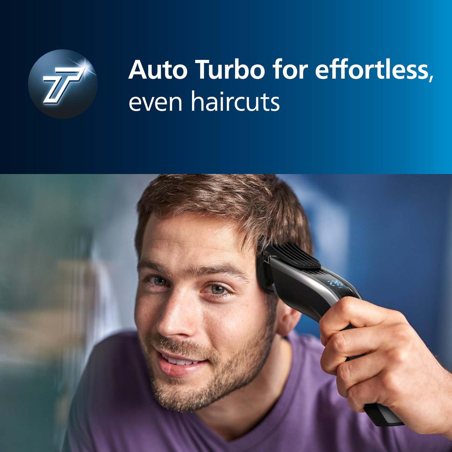 Norelco Philips Hair Clipper 9000 Series, Hair Trimmer, Auto Turbo, Dual Cut Technology, Motorized Combs, 400 Length Settings, 120 Min. Runtime, Zero Beauty and Personal Care Norelco