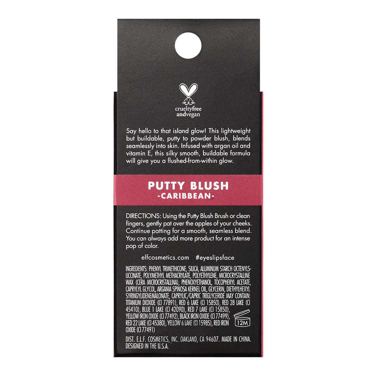 e.l.f. Putty Blush, Creamy & High-Pigment Formula For A Natural Glow, Delivers A Semi-Matte & Powder Finish, Vegan & Cruelty-Free, Caribbean Beauty & Personal Care e.l.f.