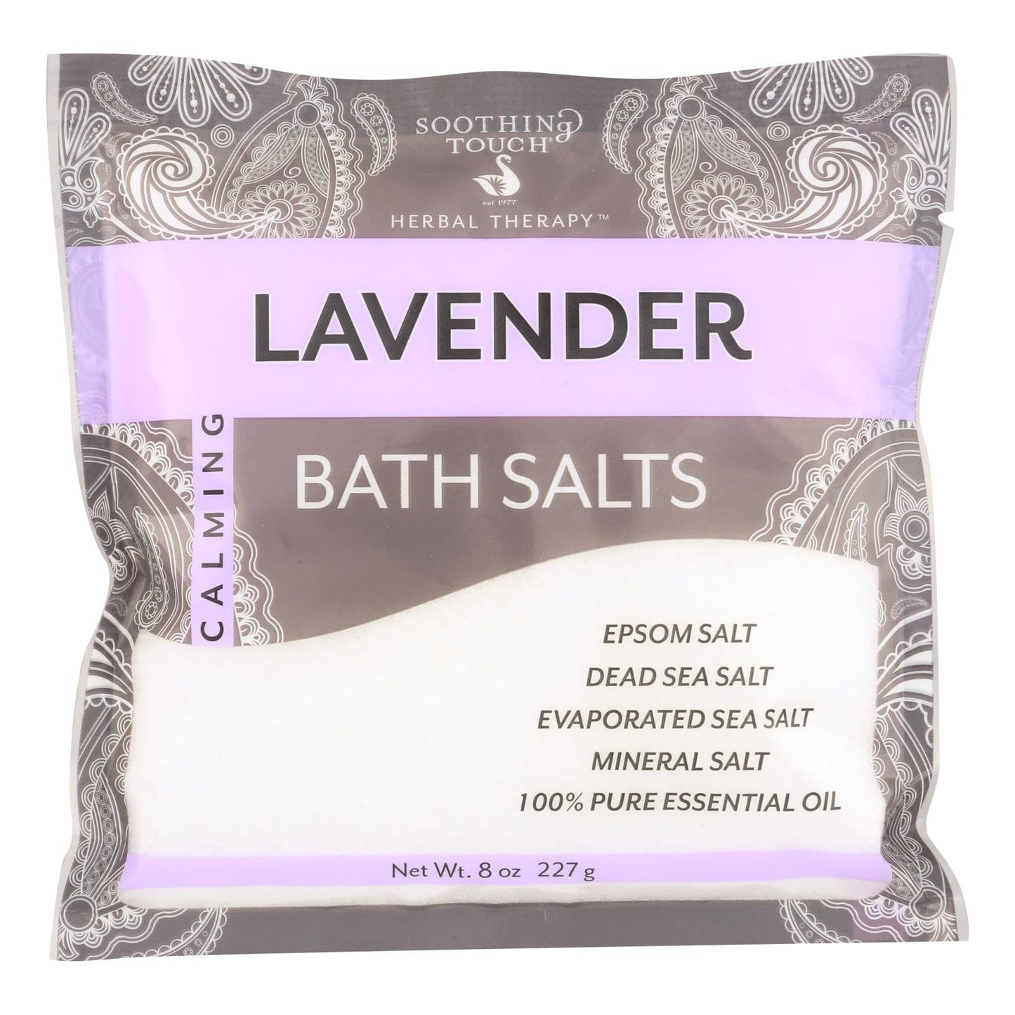 Soothing Touch Calming Bath Salts, Lavender, Cruelty Free, Gluten Free, 8 Ounce (Pack of 6) Beauty and Personal Care Soothing Touch