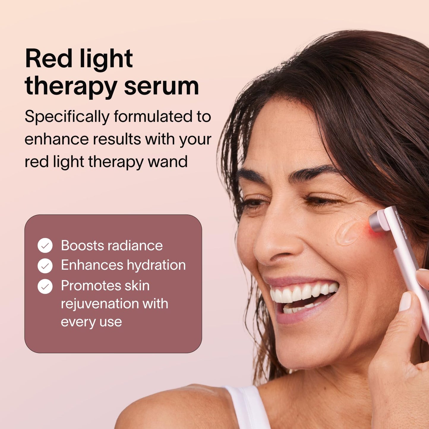 Solawave LightBoost Red Light Therapy Wand Activating Serum | Works with Microcurrent Face Wand and Galvanic Current Devices | Boosts Hydration Beauty & Personal Care Solawave