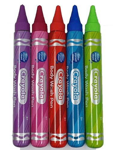 Crayola Crayon Kids Scented Body Wash 1.9 oz Pen Paint Tubes - 6 Pack (Colors Vary) Beauty & Personal Care Crayola