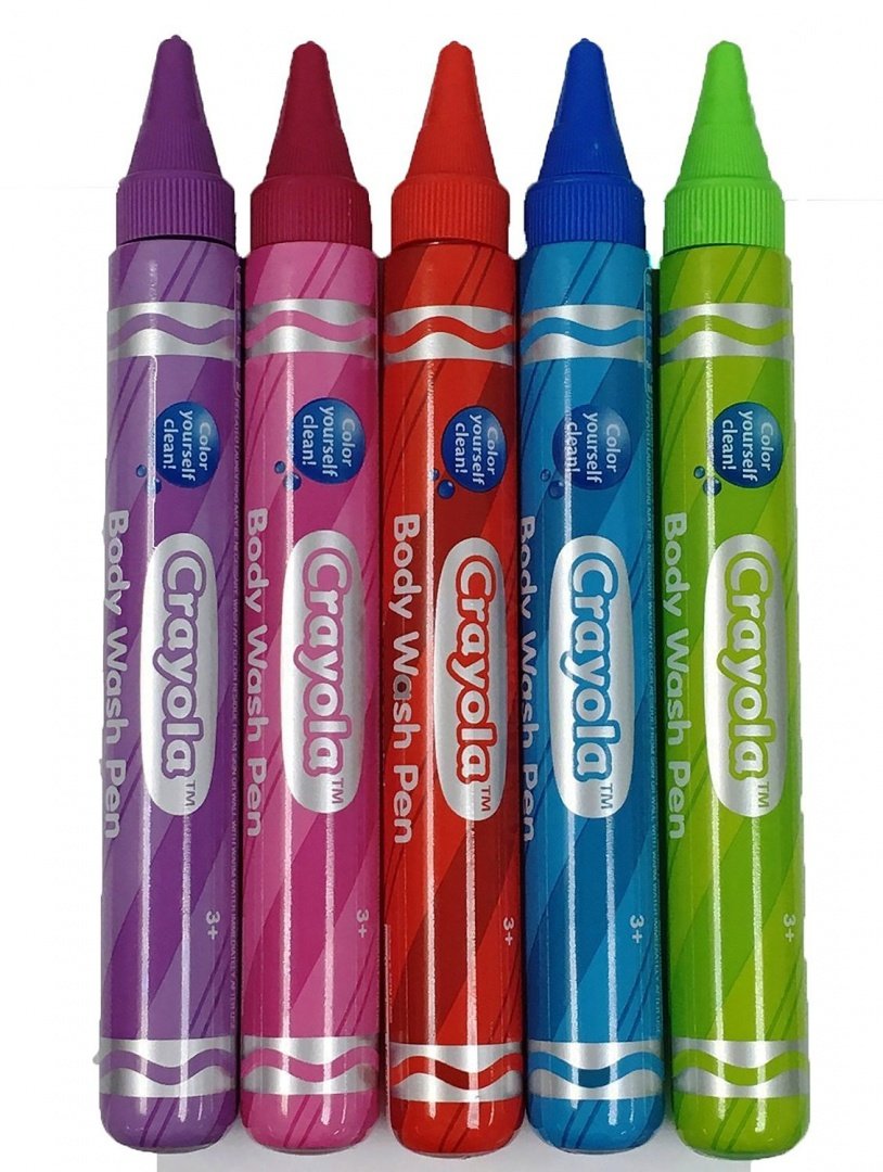 Crayola Crayon Kids Scented Body Wash 1.9 oz Pen Paint Tubes - 6 Pack (Colors Vary) Beauty & Personal Care Crayola