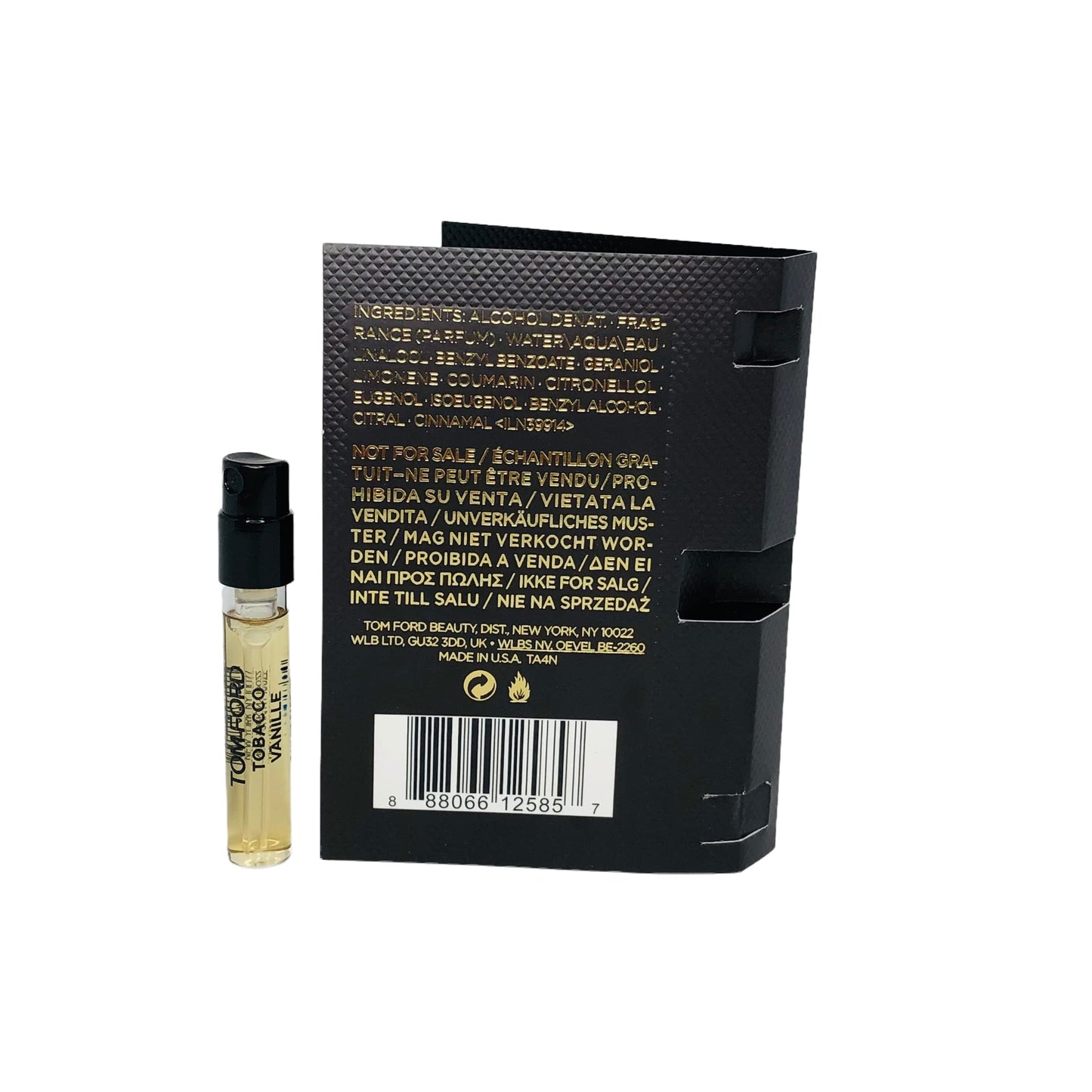 Tom Ford Tobacco Vanille Sampler Spray Vial 0.05oz/ 1.5ml. New in card Beauty & Personal Care Tom Ford