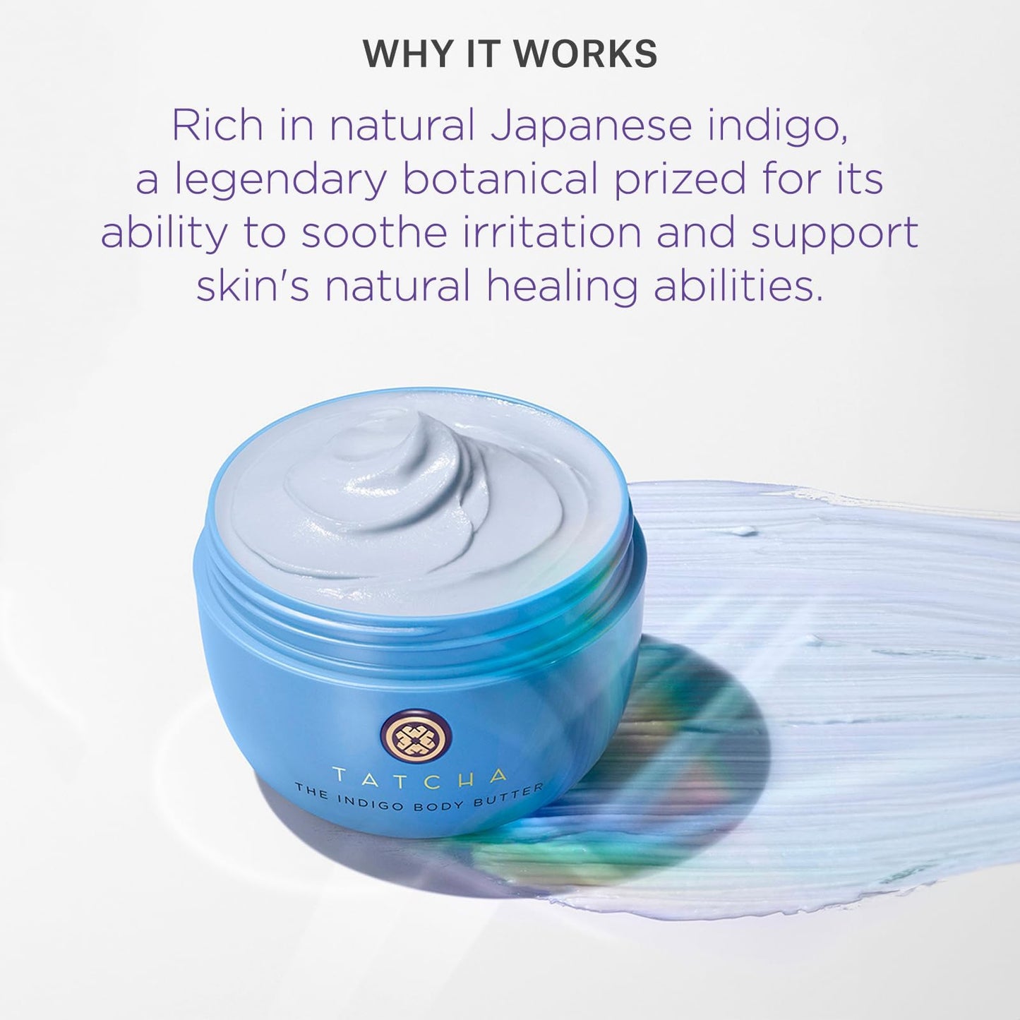 TATCHA The Indigo Body Butter | Soothing Silk Body Cream for Skin Dryness & Eczema, 200 ml | 6.8 oz Beauty & Personal Care TATCHA