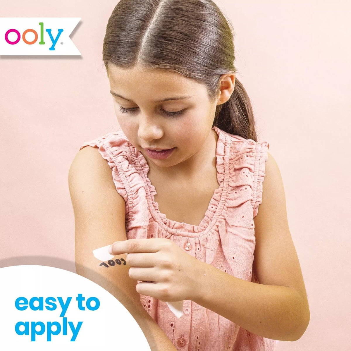 OOLY Temporary Tattoos for Kids, 50 Pc - Dinosaur, Guitar, Robot and More