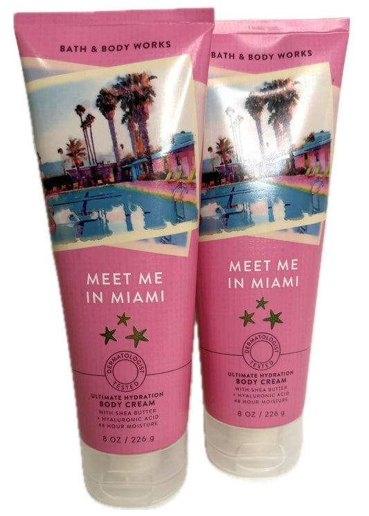 Bath & Body Works Meet Me in Miami Body Cream - Pack of 2