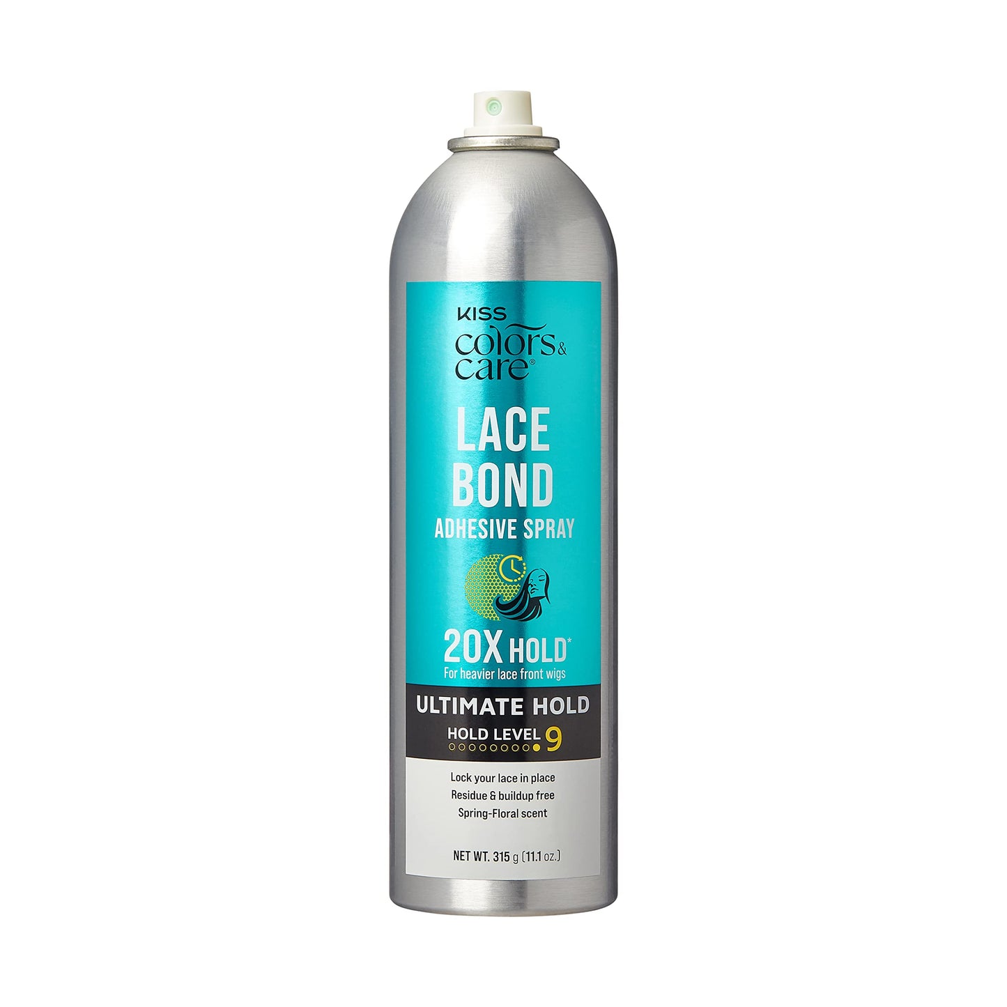 KISS Colors & Care Lace Bond Adhesive Spray – 11.1 oz Ultimate Hold, Sweat & Water-Resistant, Fast-Drying, Super Secure for Lace Frontals Beauty & Personal Care KISS COLORS & CARE