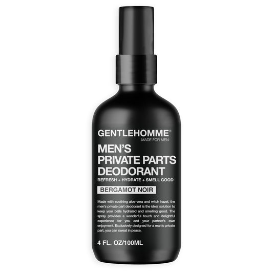 Gentlehomme - Men's Deodorant Spray for Intimate Areas - Anti-Chafing, Hydrating & Refreshing - with Aloe Vera & Witch Hazel - All Skin Types - Vegan Beauty and Personal Care Gentlehomme