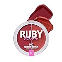 Ruby Kisses Duo Cream Blush, Smooth, Natural-Looking, Long-Lasting Face Makeup Blush for Cheeks, Lips, and Eyes, Buildable and Blendable, Infused Beauty & Personal Care Ruby Kisses