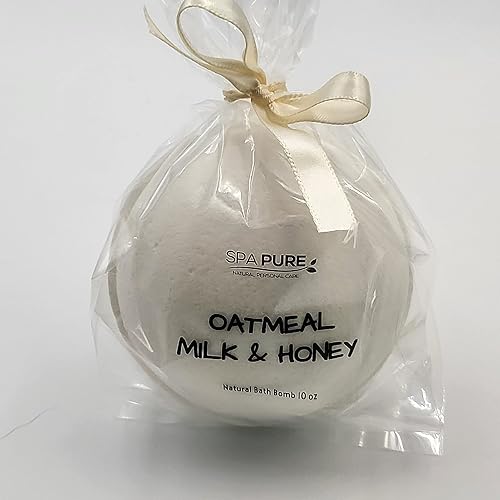 3 Oatmeal Milk and Honey Luxury Bath Bomb Fizzies, Made with Shea, Mango and Cocoa Butter, Ultra Moisturizing, Great for Dry Skin, Beauty & Personal Care Spa Girl/Spa Pure
