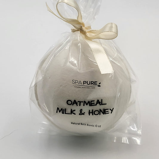 3 Oatmeal Milk and Honey Luxury Bath Bomb Fizzies, Made with Shea, Mango and Cocoa Butter, Ultra Moisturizing, Great for Dry Skin, Beauty & Personal Care Spa Girl/Spa Pure