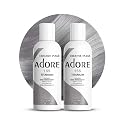 Adore Semi Permanent Hair Color (155 Titanium) (2 Pack) | Vegan & Cruelty-Free Grey Hair Dye | No Ammonia, No Peroxide, No Alcohol | 4 Fl Oz Beauty & Personal Care Adore