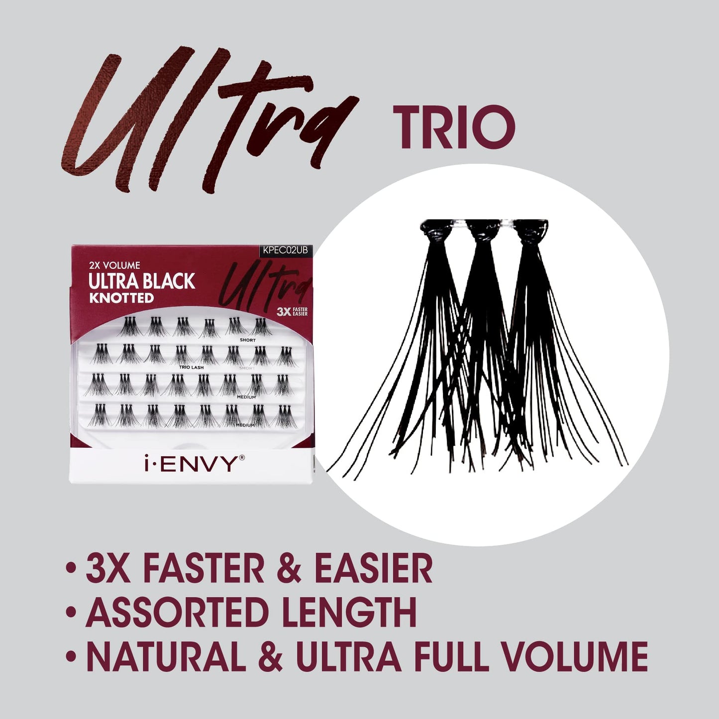 iEnvy Kiss Trio Lashes Adhesive, Medium, Ultra Black Beauty & Personal Care i•ENVY
