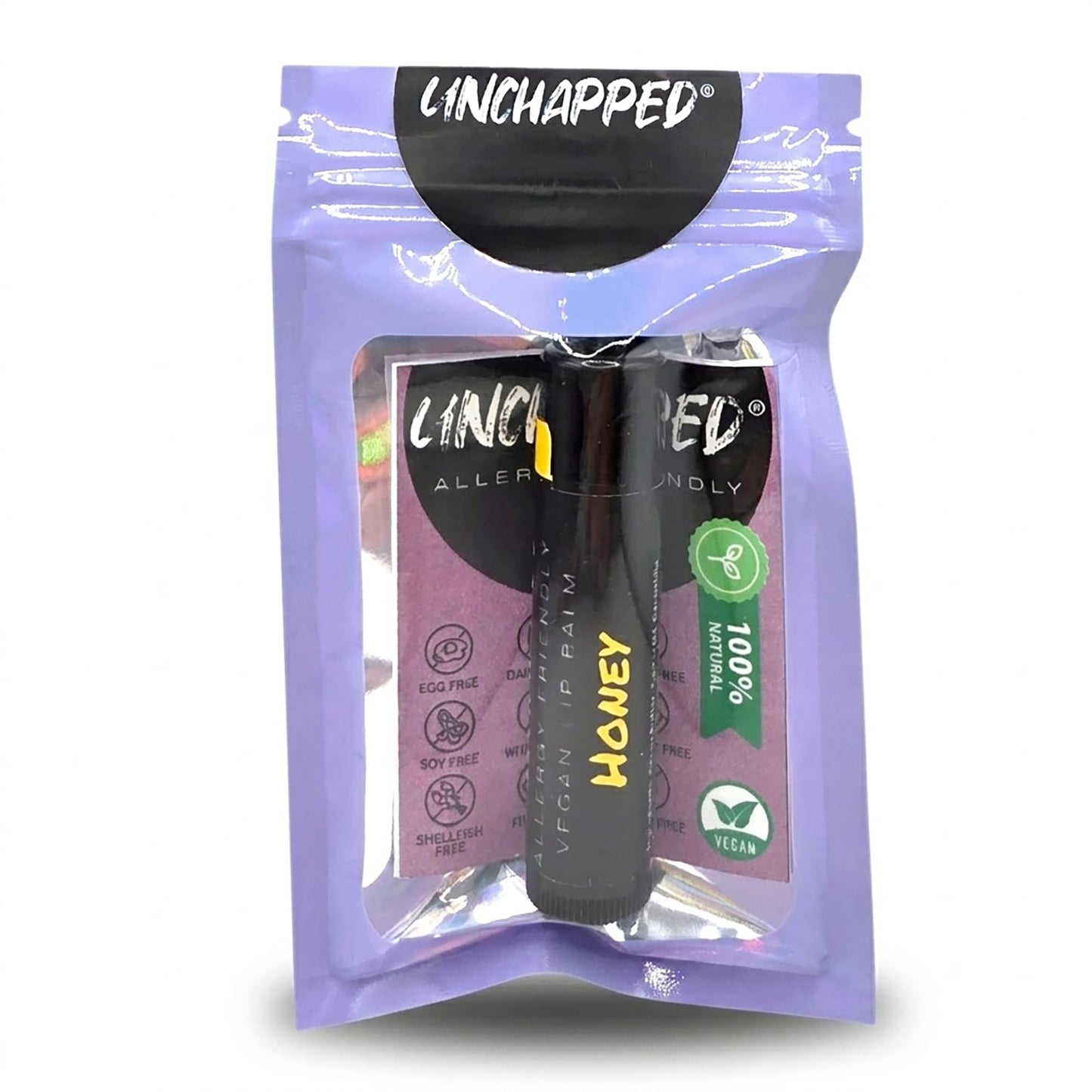 UNCHAPPED Vegan Lip Balm - All Natural and Free of Beeswax, Soy, Nut, and Top 9 Food Allergens (Honey) Beauty and Personal Care UNCHAPPED