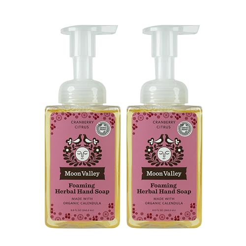 Moon Valley Herbal Foaming Hand Soap, Vegan (Cranberry Citrus, Recyclable Bottle) Beauty & Personal Care Moon Valley Organics