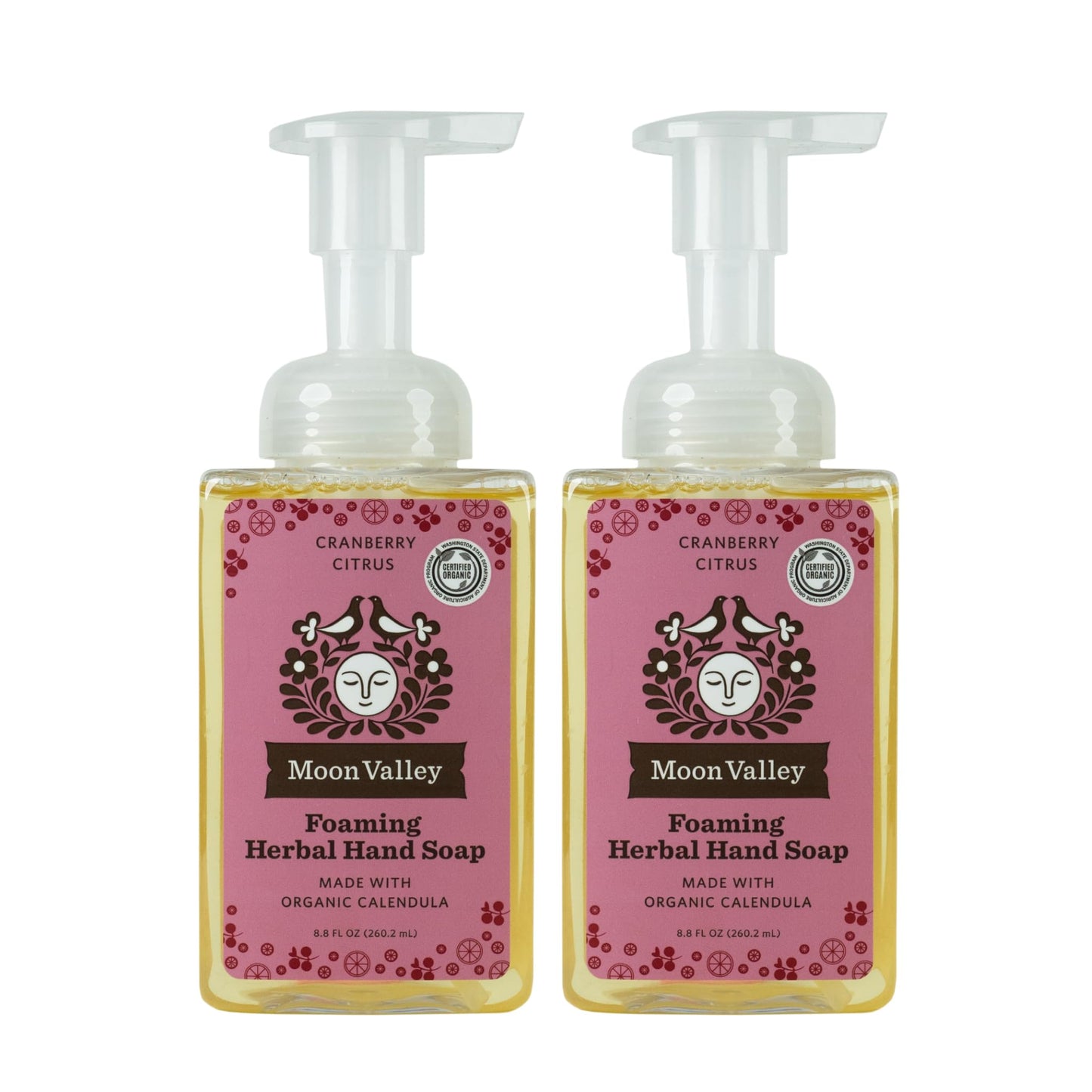 Moon Valley Herbal Foaming Hand Soap, Vegan (Cranberry Citrus, Recyclable Bottle) Beauty & Personal Care Moon Valley Organics
