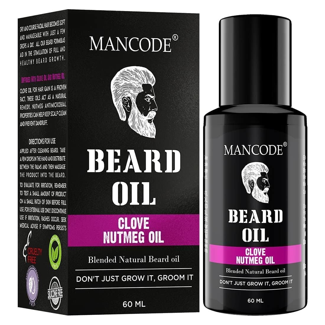 Beard Oil - For Nourishment & Strengthening Beard - No Harmful Chemicals - 60Ml Beauty and Personal Care OTAA